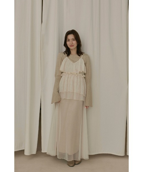 NOTREemor（ノートルエモア）の「layered tulle dress set（ドレス・レディース・ダークグレー・FREE）」の14枚目の写真