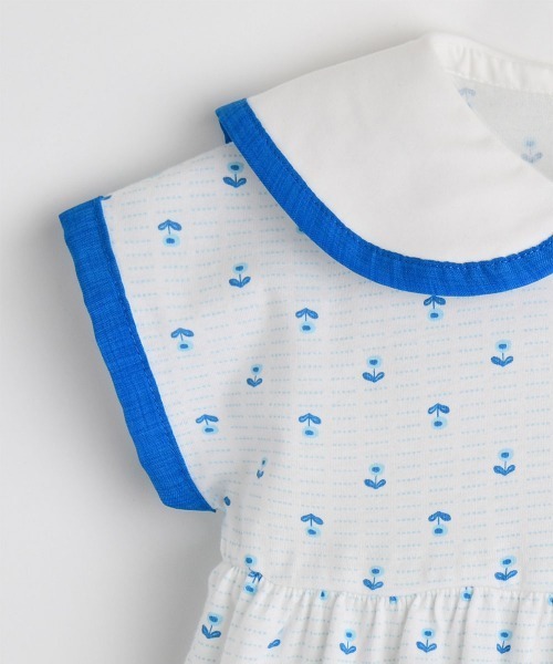 moimoln（モイモルン）の「ブルーミングワンピース（ワンピース・キッズ・ブルー・80ｃｍ/90cm/100cm/110cm）」の4枚目の写真