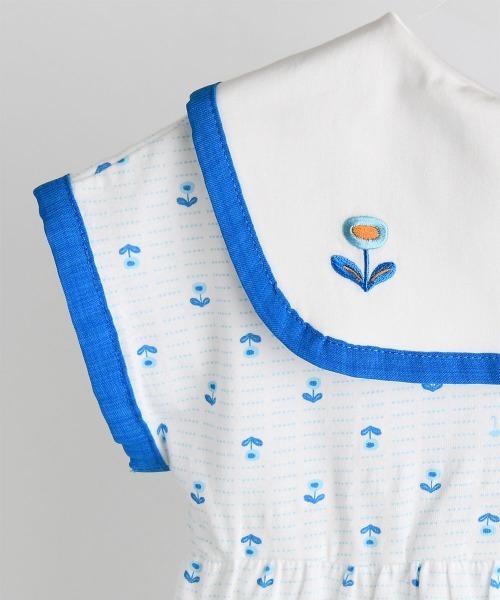 moimoln（モイモルン）の「ブルーミングワンピース（ワンピース・キッズ・ブルー・80ｃｍ/90cm/100cm/110cm）」の5枚目の写真