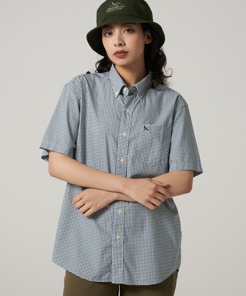 Eddie Bauer(エディーバウアー)の「刺繍 ボタンダウン 半袖シャツ(シャツ/ブラウス・メンズ・ライトブルー/グリーン系/パープル/ブルー系・XL/L/XXL/M/S)」の1枚目の写真