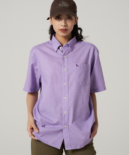 Eddie Bauer(エディーバウアー)の「刺繍 ボタンダウン 半袖シャツ(シャツ/ブラウス・メンズ・ライトブルー/グリーン系/パープル/ブルー系・XL/L/XXL/M/S)」の14枚目の写真