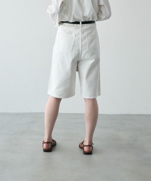 Trish（トリッシュ）の「デニムバミューダパンツ（デニムパンツ・レディース・ブラック/ホワイト・SMALL/MEDIUM）」の11枚目の写真