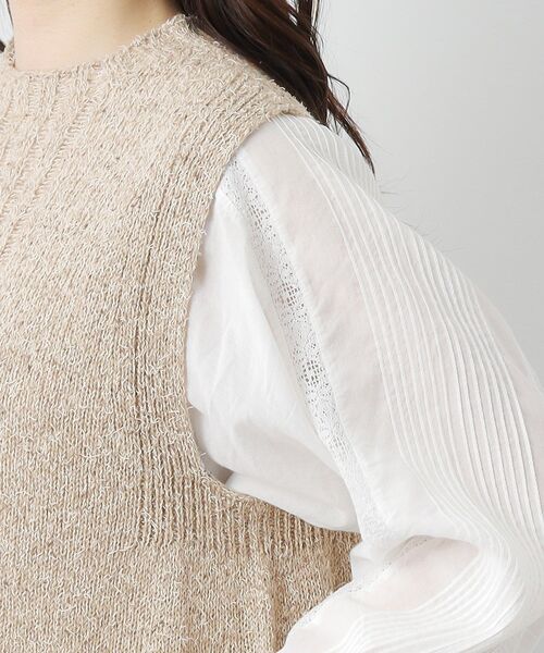 LAURA ASHLEY(ローラアシュレイ)の「【限定店舗展開/日本製/ワンマイルウエア】シルクネップベスト(ベスト・レディース・ベージュ/グレー/ブルー・38)」の20枚目の写真