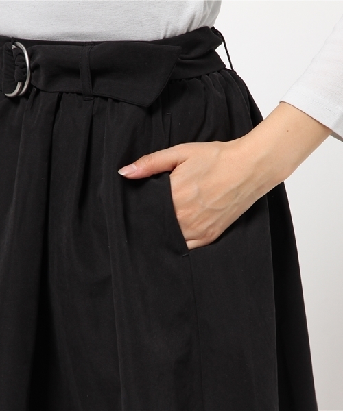 Heather(ヘザー)の「FWカラーギャザーフレアスカート 707458(スカート・レディース・ブラック/カーキ/キャメル・FREE)」の7枚目の写真