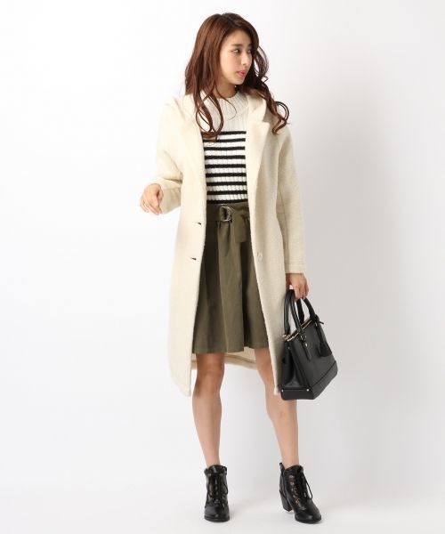 Heather(ヘザー)の「FWカラーギャザーフレアスカート 707458(スカート・レディース・ブラック/カーキ/キャメル・FREE)」の13枚目の写真