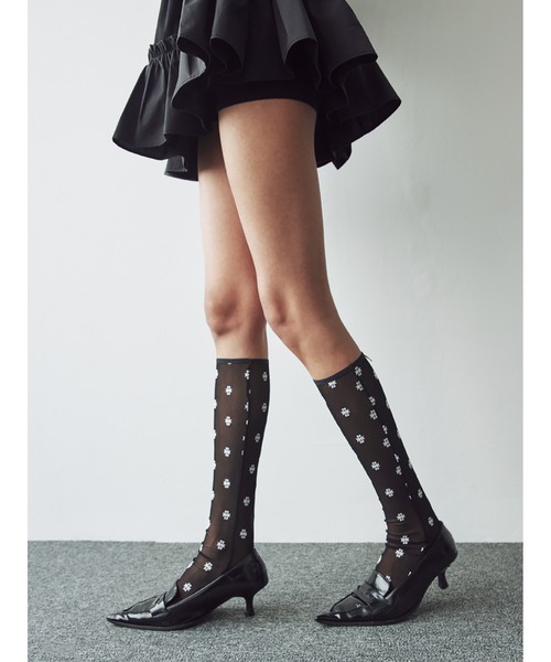 SORIN(ソリン )の「SWAN LAKE Tulle High Socks/スワンレイクチュールハイソックス(ソックス/靴下・レディース・ベージュ/その他/ブラック・FREE)」の18枚目の写真