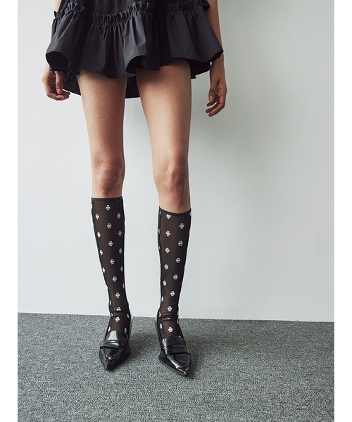 SORIN(ソリン )の「SWAN LAKE Tulle High Socks/スワンレイクチュールハイソックス(ソックス/靴下・レディース・ベージュ/その他/ブラック・FREE)」の20枚目の写真