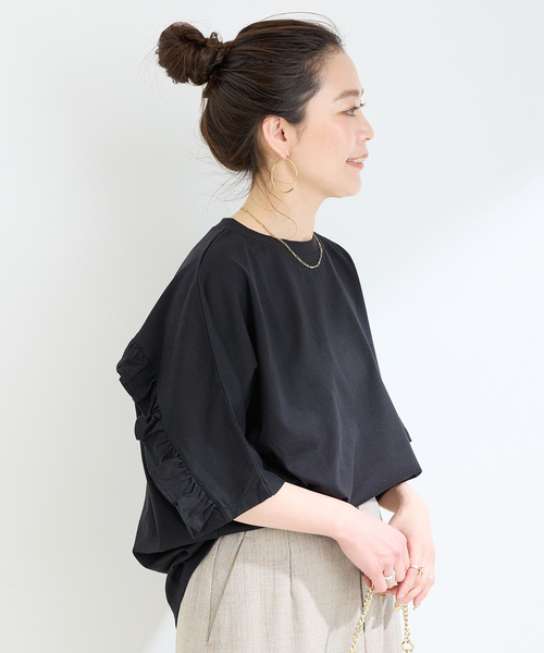専用！！新品未使用　ウォッシャブル　バックフリルTEE ウォッシャブル / バックフリルTEE（Tシャツ/カットソー）｜B.C