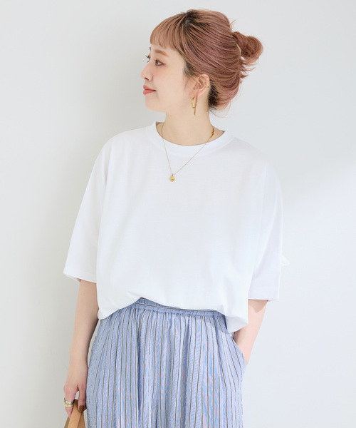 新品未使用　ウォッシャブル　バックフリルTEE ウォッシャブル / バックフリルTEE（Tシャツ/カットソー）｜B.C