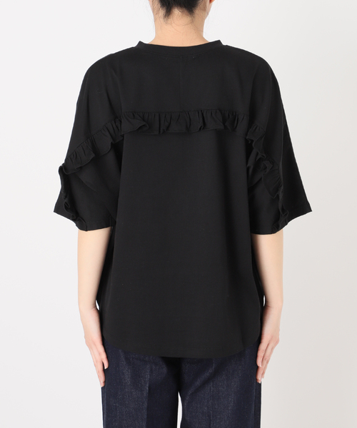 新品未使用　ウォッシャブル　バックフリルTEE ウォッシャブル / バックフリルTEE（Tシャツ/カットソー）｜B.C