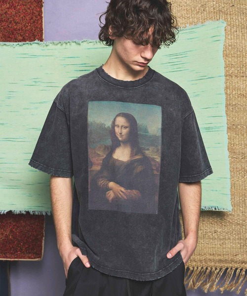 メゾンスペシャルコードヤーンウェイビープライムオーバークルーネックTシャツ UNISEX》【ART SERIES】「Leonardo da Vinci」Prime-Over Crew