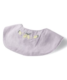 【おそろい】レモン&フラワー総柄刺繍スタイ