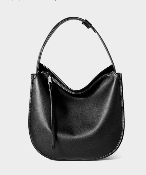 NiiNa（ニーナ）の「【 NiiNa / ニーナ 】高品質牛革 2way ラウンドフォルム ワンハンドル レザーバッグ（ショルダーバッグ・レディース・ダークブラウン/ブラウン/ブラック・FREE）」の2枚目の写真