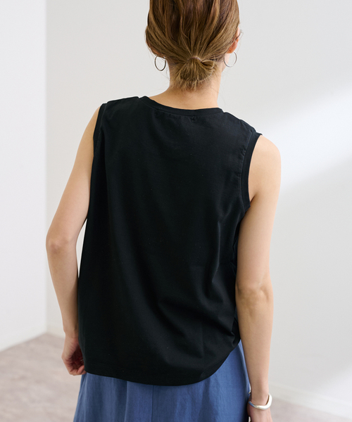 FRAMeWORK(フレームワーク)の「コンパクトジャージN/STEE(タンクトップ・レディース・ホワイト/ブラック/ブラウン系その他・FREE)」の12枚目の写真