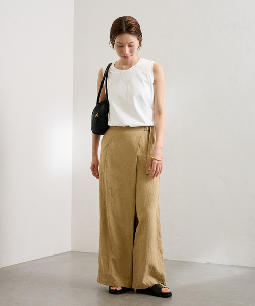 FRAMeWORK(フレームワーク)の「コンパクトジャージN/STEE(タンクトップ・レディース・ホワイト/ブラック/ブラウン系その他・FREE)」の18枚目の写真