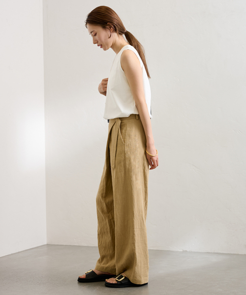 FRAMeWORK(フレームワーク)の「コンパクトジャージN/STEE(タンクトップ・レディース・ホワイト/ブラック/ブラウン系その他・FREE)」の19枚目の写真