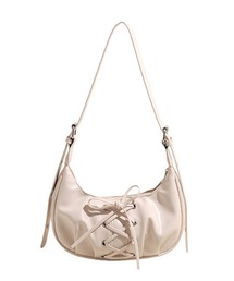 UP START（アップスタート）の「【MASHIRO】レースアップショルダーバッグ/2WAY（MA）（ショルダーバッグ）」