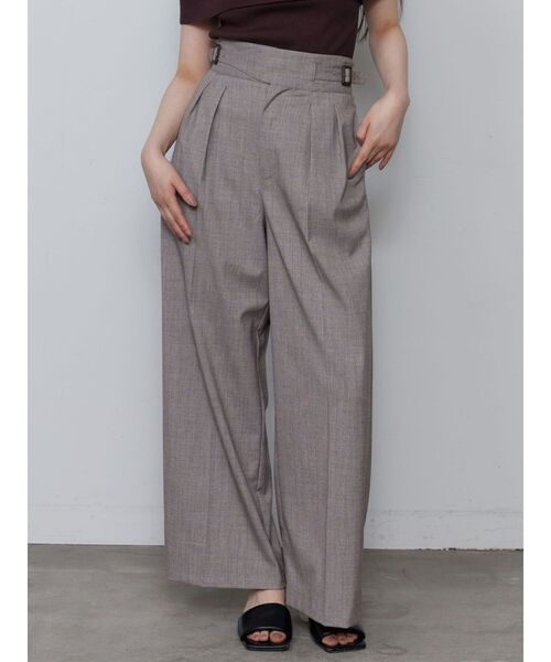 LAGUNAMOON（ラグナムーン）の「チェックグルカワイドパンツ（その他パンツ・レディース・グレー/ベージュ・MEDIUM/SMALL）」の7枚目の写真