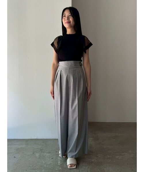 LAGUNAMOON（ラグナムーン）の「チェックグルカワイドパンツ（その他パンツ・レディース・グレー/ベージュ・MEDIUM/SMALL）」の14枚目の写真