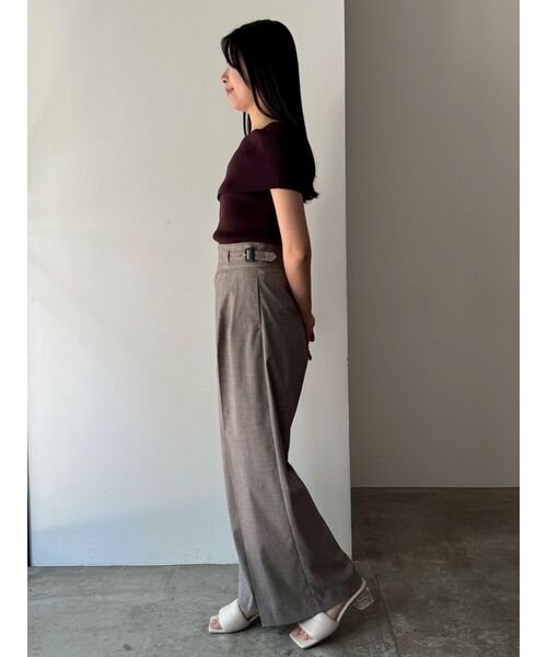 LAGUNAMOON（ラグナムーン）の「チェックグルカワイドパンツ（その他パンツ・レディース・グレー/ベージュ・MEDIUM/SMALL）」の5枚目の写真