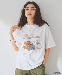 【Disney/ディズニー】おしゃれキャット・マリー&ベルリオーズ&トゥルーズ・プリント半袖Tシャツ(The Aristocats)
