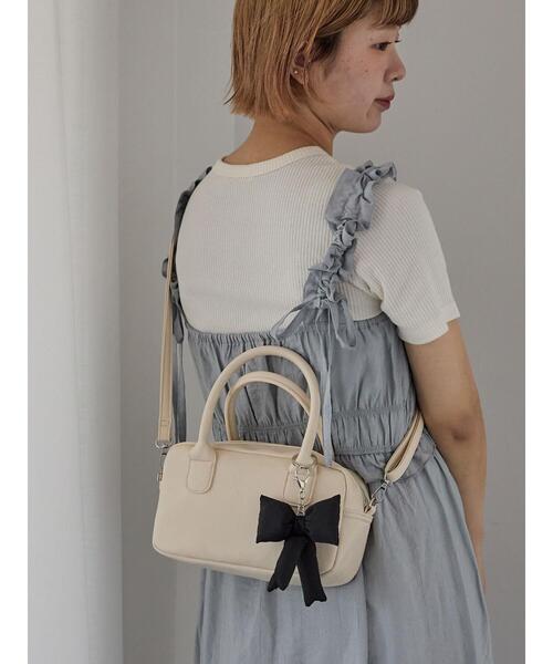 ehka sopo（エヘカソポ）の「シャーリングフリルキャミワンピース（ワンピース・レディース・キナリ/ブラック/グレー・F）」の5枚目の写真