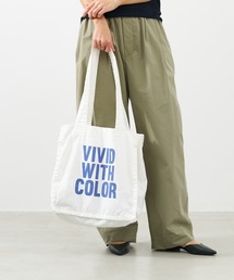 MICA&DEAL | VIVID WITH COLOR"ロゴコットントートバッグ(トートバッグ)