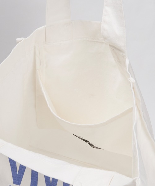 MICA&DEAL（マイカ＆ディール）の「VIVID WITH COLOR"ロゴコットントートバッグ（トートバッグ・レディース・ピンク/サックスブルー/オフホワイト/チャコールグレー・FREE）」の18枚目の写真