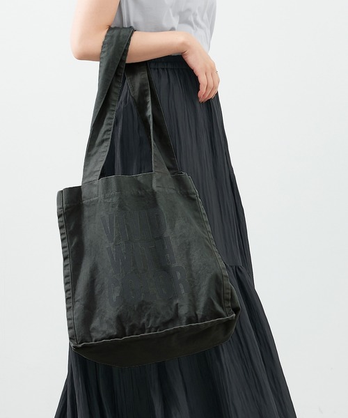 MICA&DEAL（マイカ＆ディール）の「VIVID WITH COLOR"ロゴコットントートバッグ（トートバッグ・レディース・ピンク/サックスブルー/オフホワイト/チャコールグレー・FREE）」の20枚目の写真