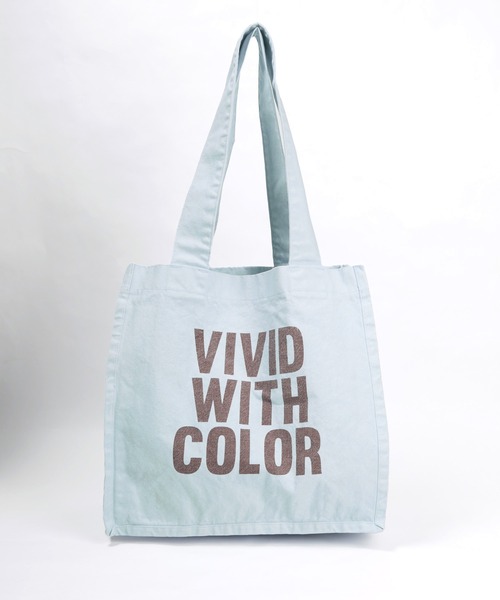 セール】VIVID WITH COLOR'ロゴコットントートバッグ（トート