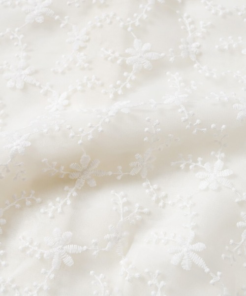 flower（フラワー）の「クラリティフラワーハーフブラウス（シャツ/ブラウス・レディース・コーラル/ホワイト・FREE）」の14枚目の写真