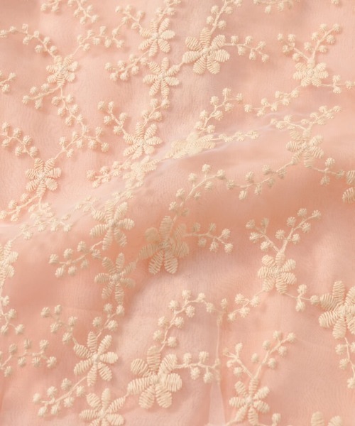 flower（フラワー）の「クラリティフラワーハーフブラウス（シャツ/ブラウス・レディース・コーラル/ホワイト・FREE）」の10枚目の写真