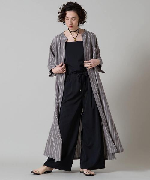 Liesse（リエス）の「カフタンワンピ羽織り（ワンピース・レディース・ブラック系その他・FREE）」の2枚目の写真