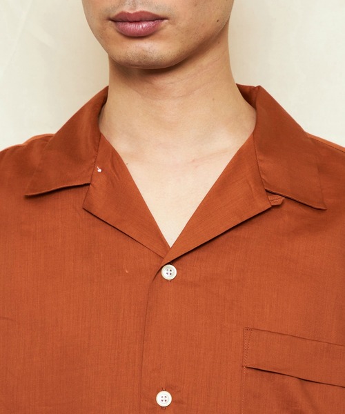 Lee(リー)の「Lee/リー【涼】レーヨンハーフスリーブシャツ(シャツ/ブラウス・メンズ・ブラック/オレンジ・X-LARGE/LARGE/MEDIUM/SMALL)」の20枚目の写真