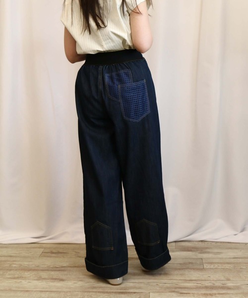 メッシュ切替ZIPデニムパンツ（デニムパンツ）｜BITTOKO