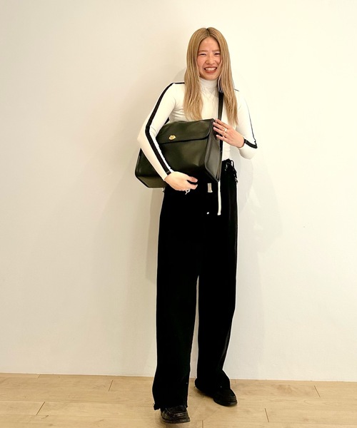 LINE HIGH NECK WARM TOPS ラインハイネックウォームトップス（Tシャツ