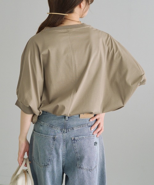 PUAL CE CIN ピュアルセシン 両面シルケットリブ袖Tシャツ 両面シルケットリブ袖Tシャツ | PUAL CE CIN(ピュアルセシン