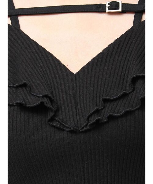 EATME（イートミー）の「ベルテッドラッフルフリルTOP（Tシャツ/カットソー・レディース・ブルー/グレー/ブラック/アイボリー・FREE）」の8枚目の写真