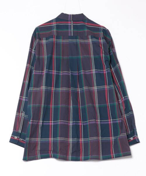 FACTOTUM（ファクトタム）の「【FACTOTUM】 Printed JAQ Square Hem Shirt（シャツ/ブラウス・メンズ・オレンジ系/ネイビー系・46）」の3枚目の写真