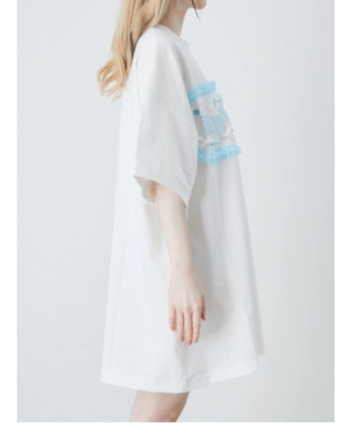 Jamie エーエヌケー（ジェイミーエーエヌケー）の「憂鬱なかわいい世界Tシャツ（Tシャツ/カットソー・レディース・ブラック/ホワイト・M）」の10枚目の写真
