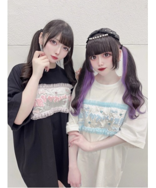 Jamie エーエヌケー（ジェイミーエーエヌケー）の「憂鬱なかわいい世界Tシャツ（Tシャツ/カットソー・レディース・ブラック/ホワイト・M）」の18枚目の写真