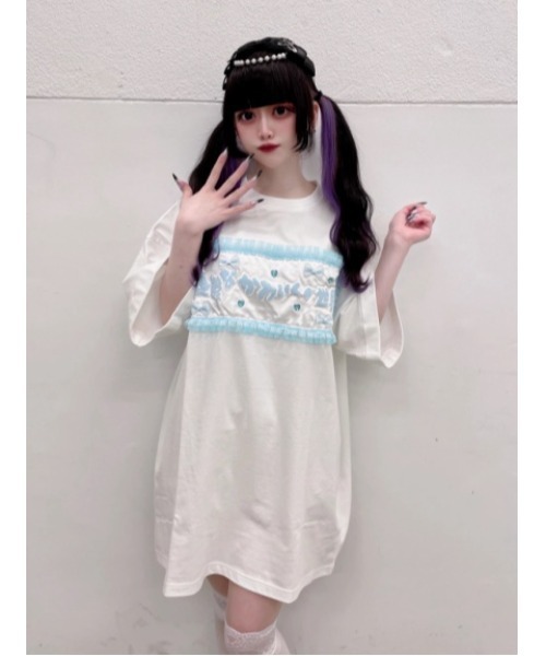 Jamie エーエヌケー（ジェイミーエーエヌケー）の「憂鬱なかわいい世界Tシャツ（Tシャツ/カットソー・レディース・ブラック/ホワイト・M）」の22枚目の写真