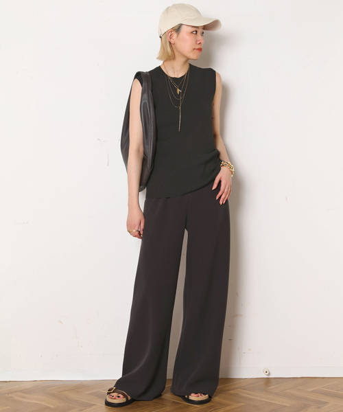 AP STUDIO（エーピーストゥディオ）の「追加2 エラスティックパンツ（スラックス・レディース・ブラウン系その他・34/36/38）」の7枚目の写真