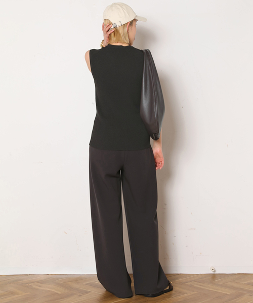 AP STUDIO（エーピーストゥディオ）の「追加2 エラスティックパンツ（スラックス・レディース・ブラウン系その他・34/36/38）」の9枚目の写真