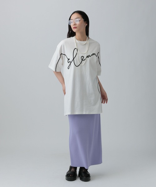 LEPSIM（レプシィム）の「コードレースカットチュニック　492367（チュニック・レディース・ピンク/ブラック/オフホワイト・FREE）」の8枚目の写真