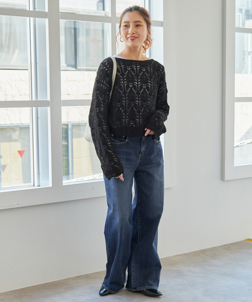 RED CARD TOKYO（レッドカード）の「《追加》RED CARD TOKYO / レッドカード トーキョー 35th Anniversary Wide（デニムパンツ・レディース・ダークブルー/ブルー・25/24/23/22）」の5枚目の写真