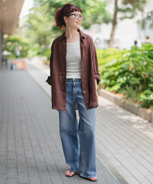 RED CARD TOKYO（レッドカード）の「《追加》RED CARD TOKYO / レッドカード トーキョー 35th Anniversary Wide（デニムパンツ・レディース・ダークブルー/ブルー・25/24/23/22）」の6枚目の写真