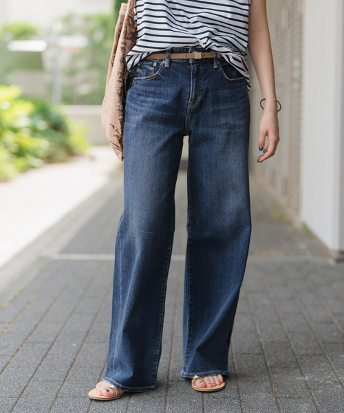 RED CARD TOKYO（レッドカード）の「《追加》RED CARD TOKYO / レッドカード トーキョー 35th Anniversary Wide（デニムパンツ・レディース・ダークブルー/ブルー・25/24/23/22）」の8枚目の写真