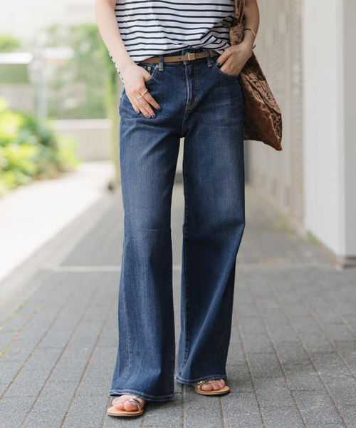 RED CARD TOKYO（レッドカード）の「《追加》RED CARD TOKYO / レッドカード トーキョー 35th Anniversary Wide（デニムパンツ・レディース・ダークブルー/ブルー・25/24/23/22）」の9枚目の写真