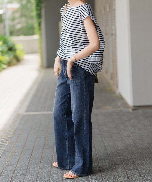 RED CARD TOKYO（レッドカード）の「《追加》RED CARD TOKYO / レッドカード トーキョー 35th Anniversary Wide（デニムパンツ・レディース・ダークブルー/ブルー・25/24/23/22）」の12枚目の写真